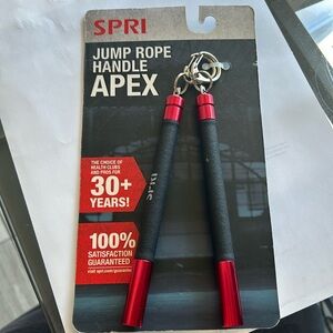 Jump rope handle apex